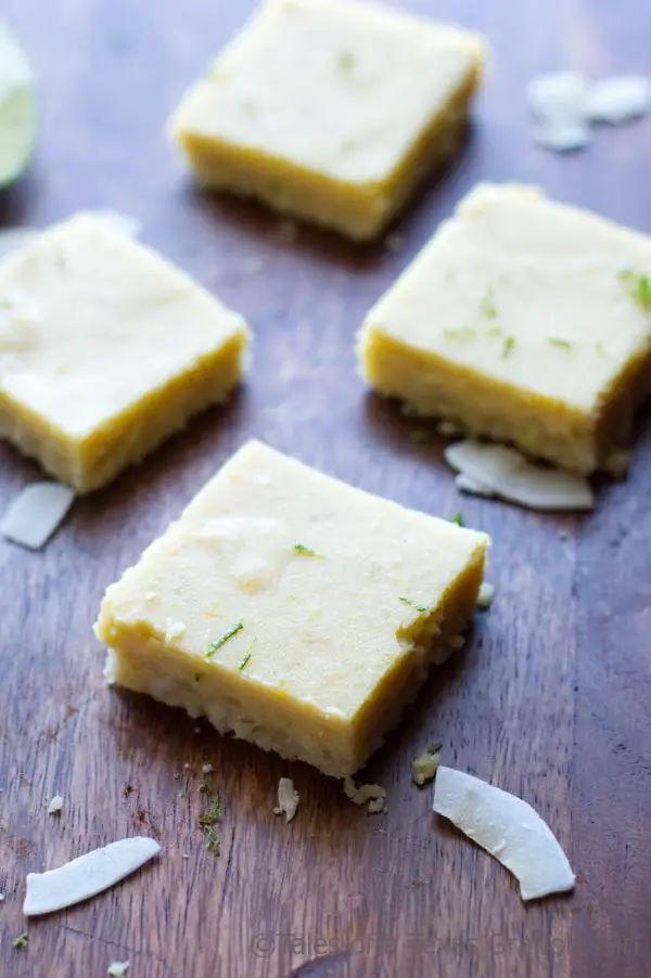 Keto and Low Carb Key Lime Bars