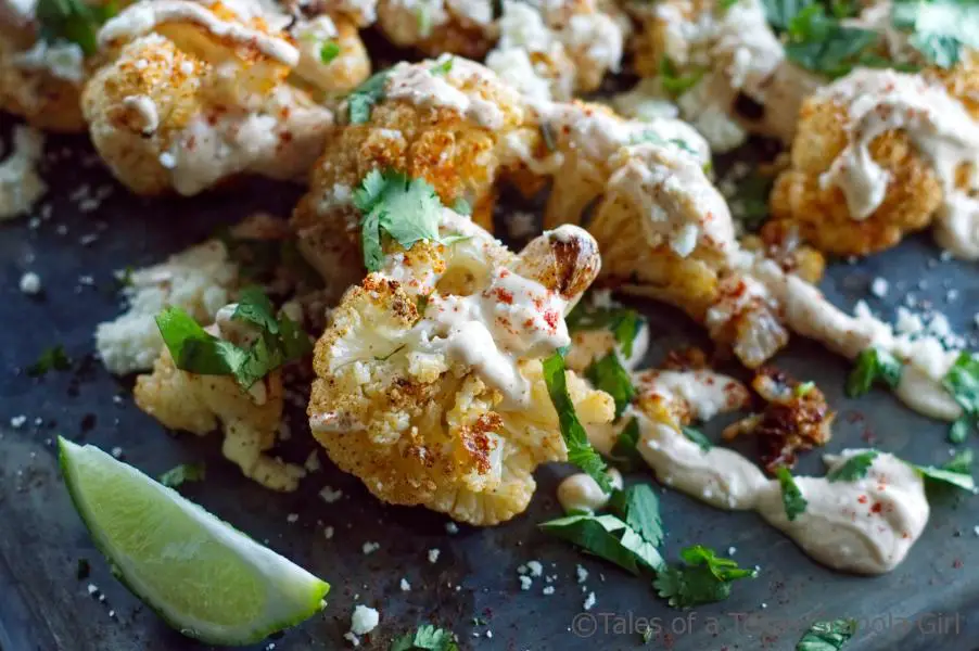 Mexican Street Style Grilled Cauliflower - Keto, Low Carb, Gluten Free