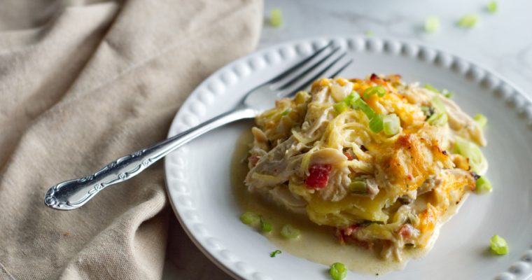 Chicken Spaghetti Squash Casserole