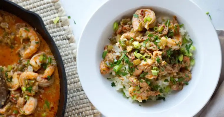 Keto Shrimp Etouffee with Crawfish