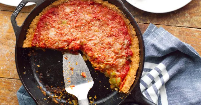 Keto Deep Dish Pizza