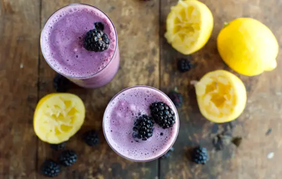 Keto Frozen Blackberry Lemonade