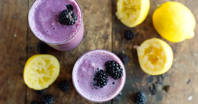 Keto Frozen Blackberry Lemonade