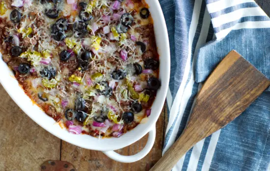 Keto Pizza Casserole
