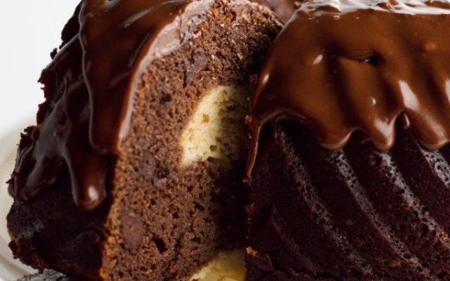 KETO FUDGE RIBBON CAKE