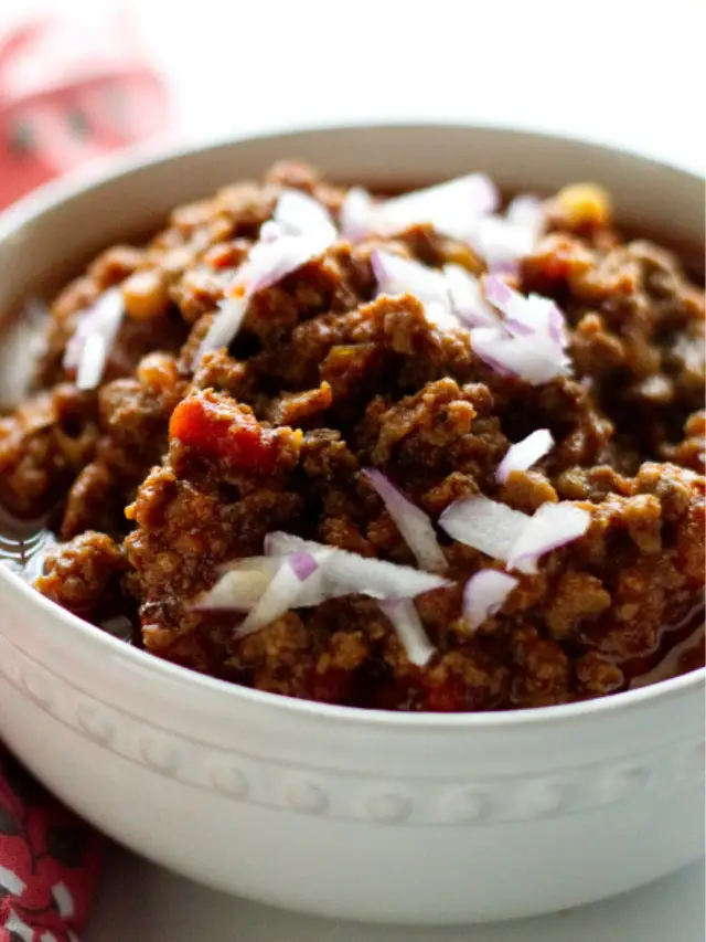 Texas Style Keto Venison Chili