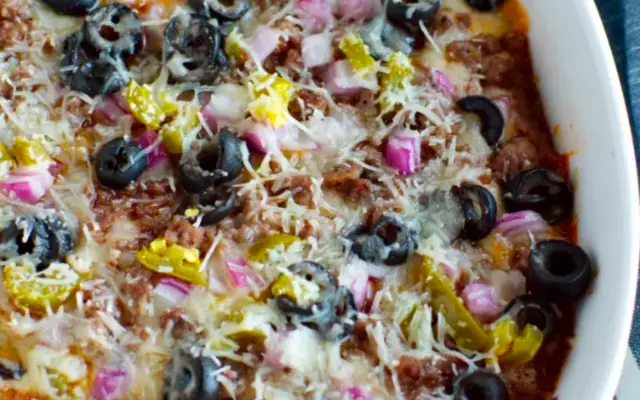 Keto Pizza Casserole