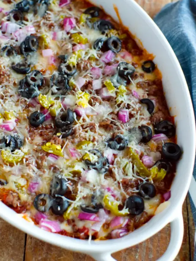 Keto Pizza Casserole