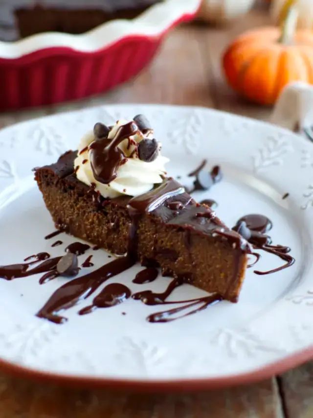 Keto Chocolate Pumpkin Pie