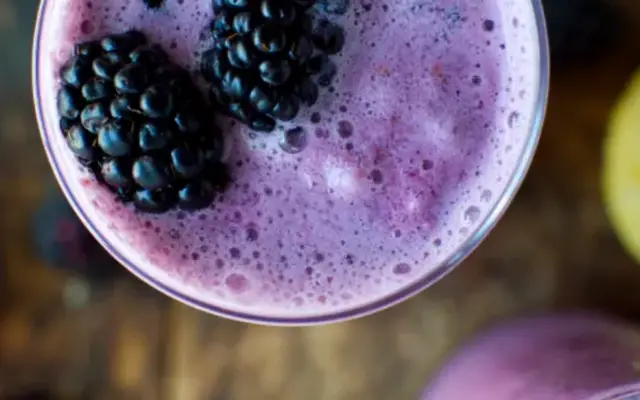 Keto Frozen Blackberry Lemonade