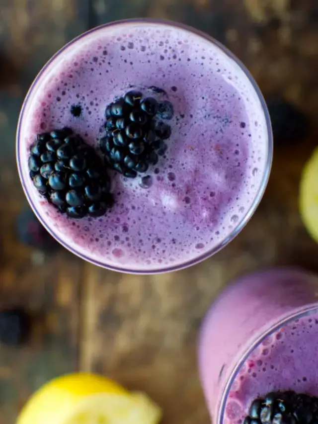 Keto Frozen Blackberry Lemonade