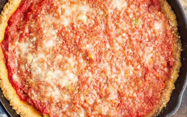 KETO DEEP DISH PIZZA