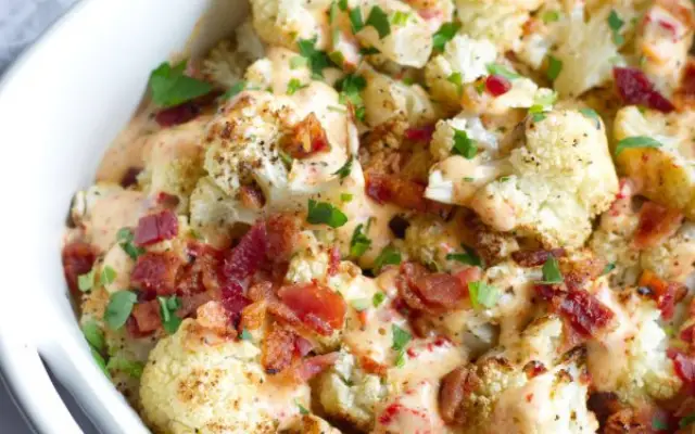 ROASTED CAULIFLOWER WITH AIOLI