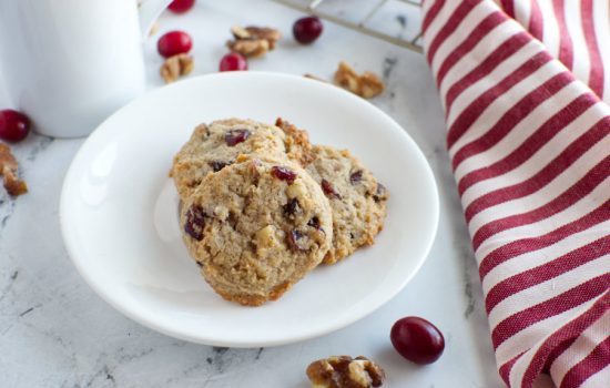 Keto Cranberry Walnut Cookies